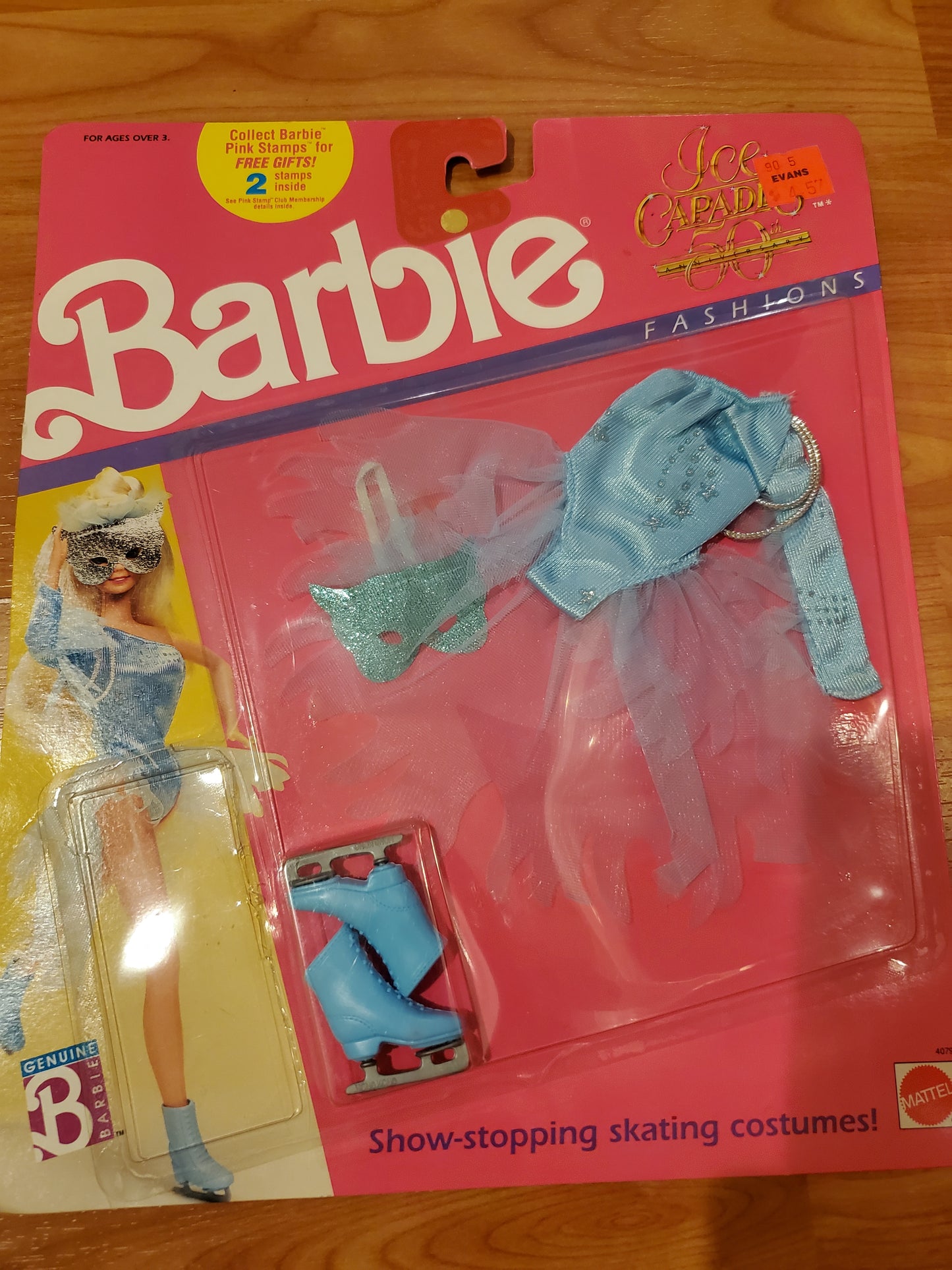 Ice Capades - Barbie Fashion - Blue Masquerade - Mint on card - 1989