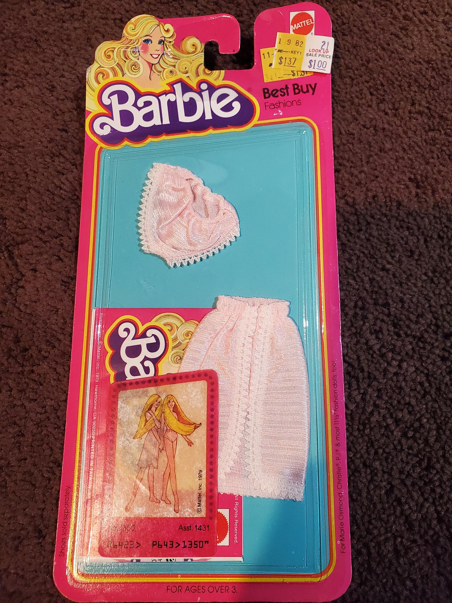 Best Buy Fashions - Barbie Fashion - #1350 - Mint on card - 1978
