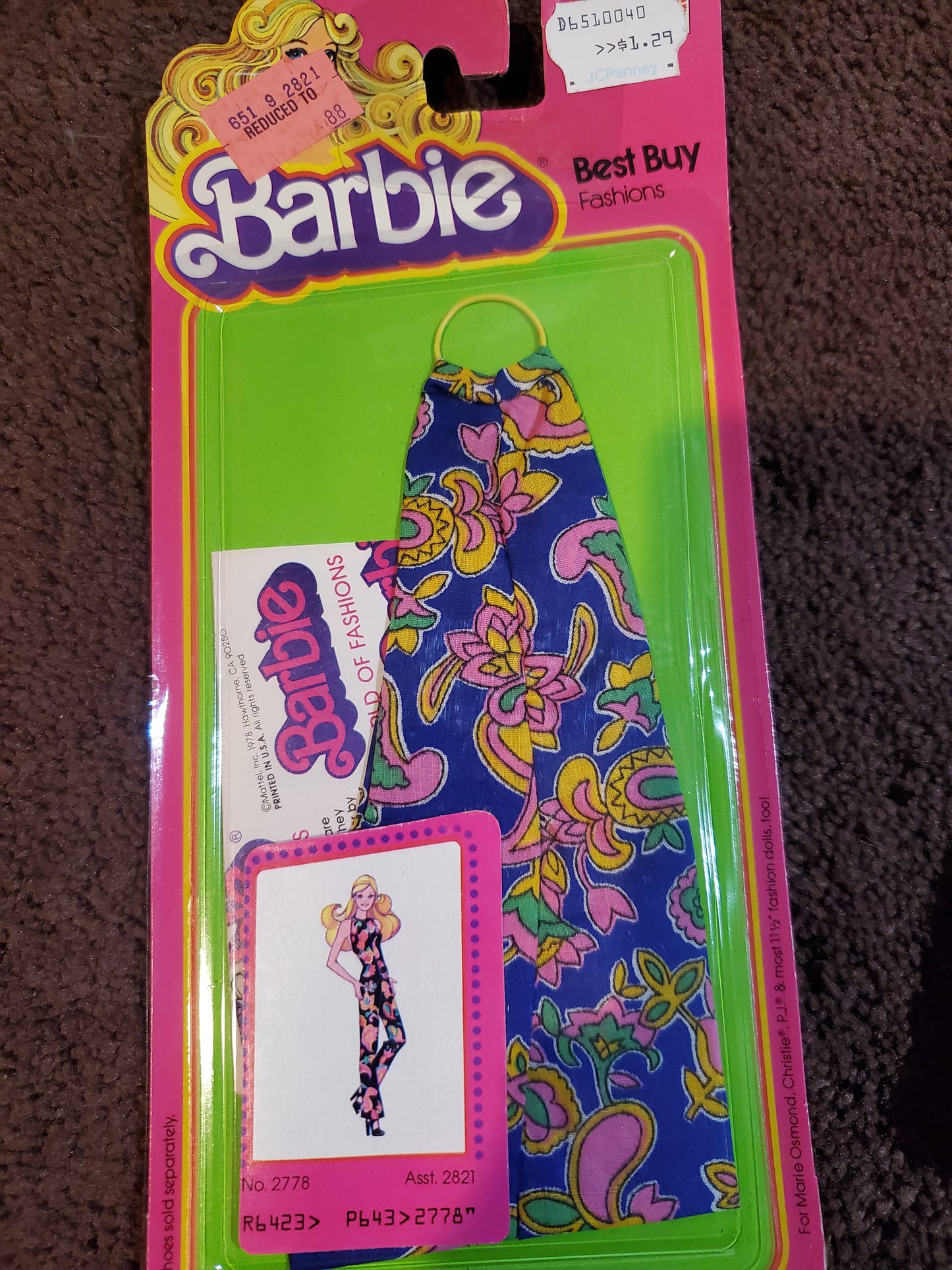 Best Buy Fashions - Barbie Fashion - #2778 - Mint on card - 1978