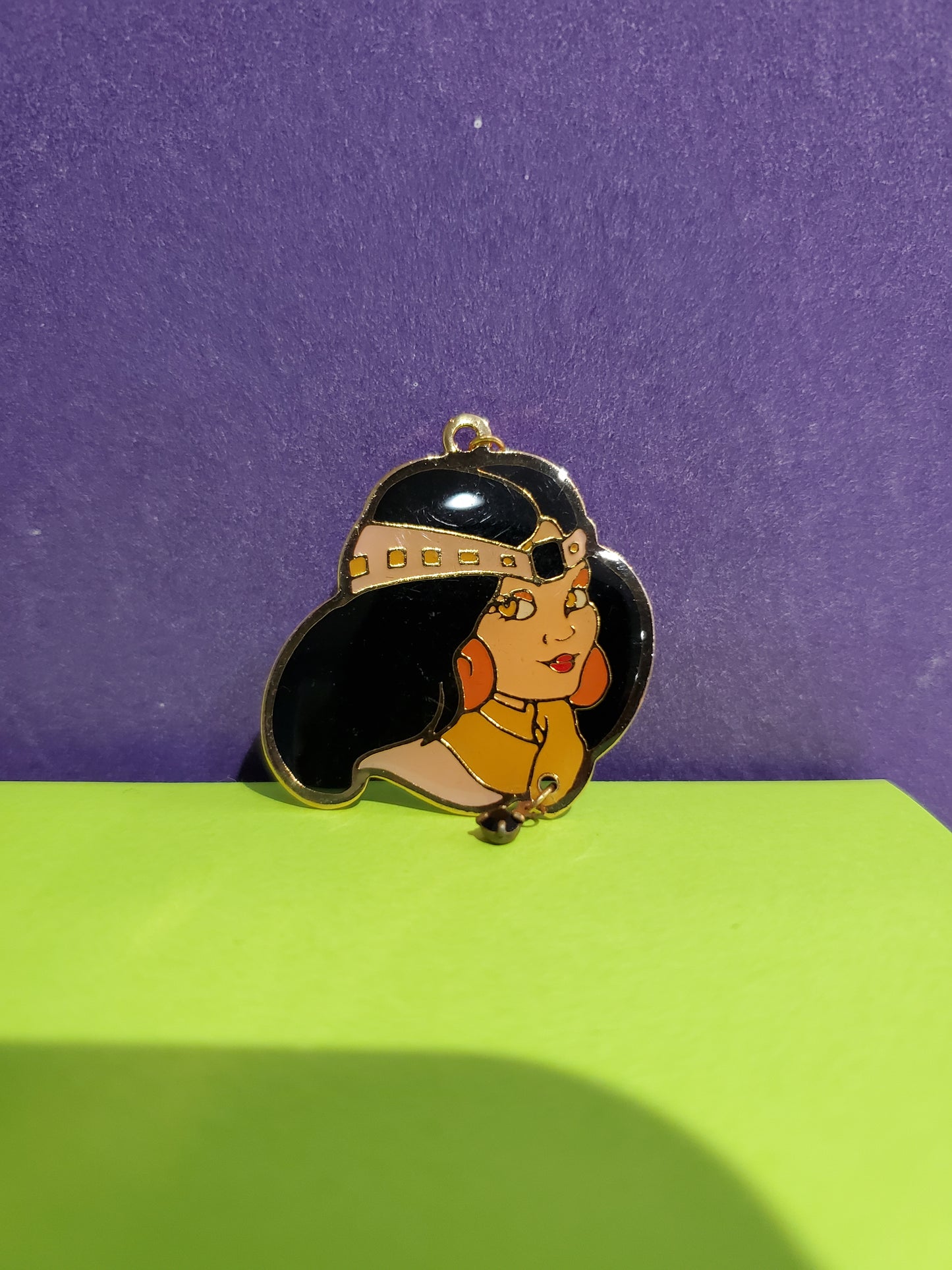 Galoob Golden Girl - Pendant with Enamel charm - Mint old store stock - 1980's