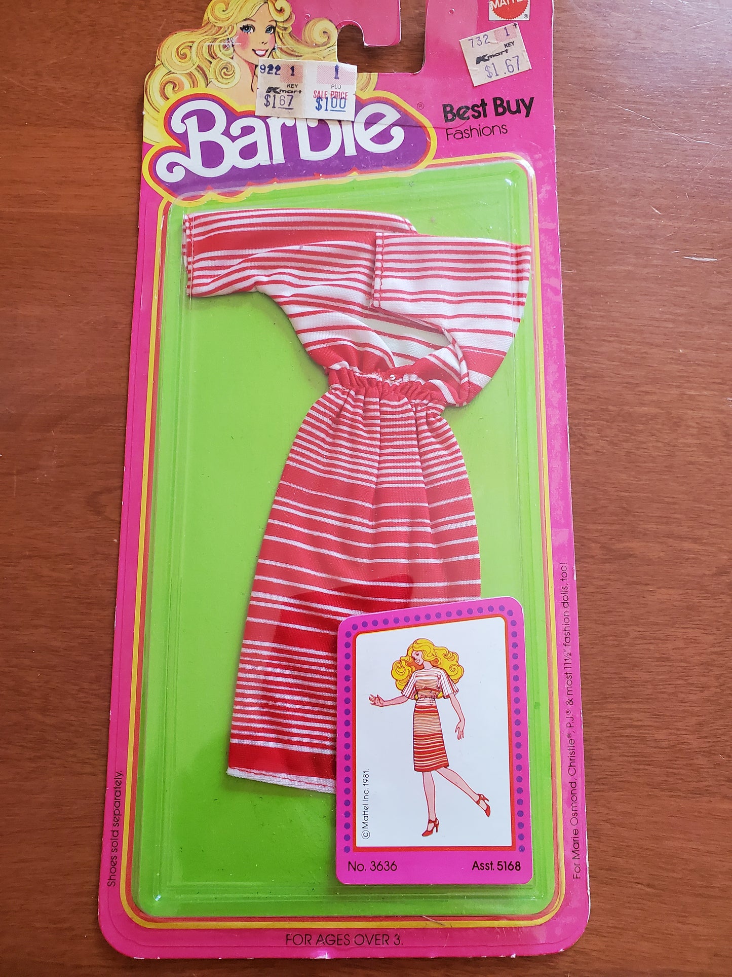 Best Buy Fashions - Barbie Fashion - #3636 - Mint on card - 1978