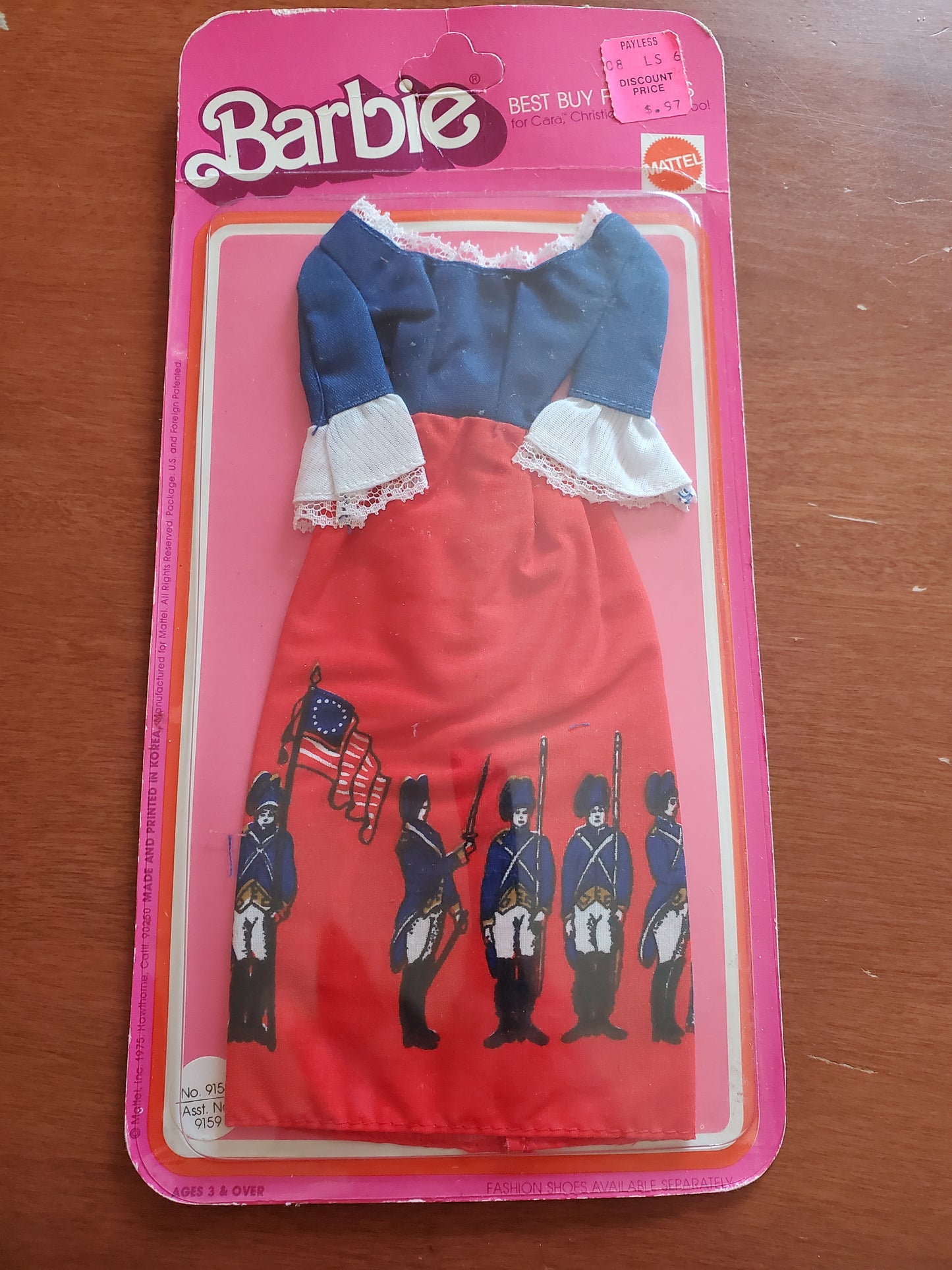 Best Buy Fashions - Barbie Fashion - #9158 - Mint on card - Bicentennial - 1975