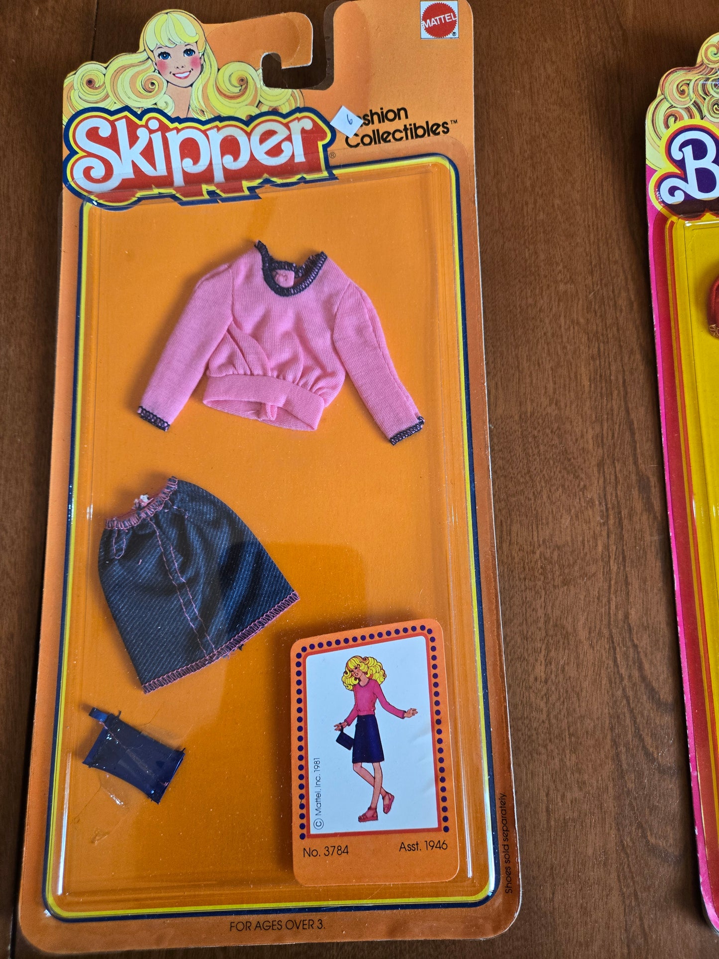 Fashion Collectibles - Barbie Skipper Fashion - #3784 Mint on card - 1980