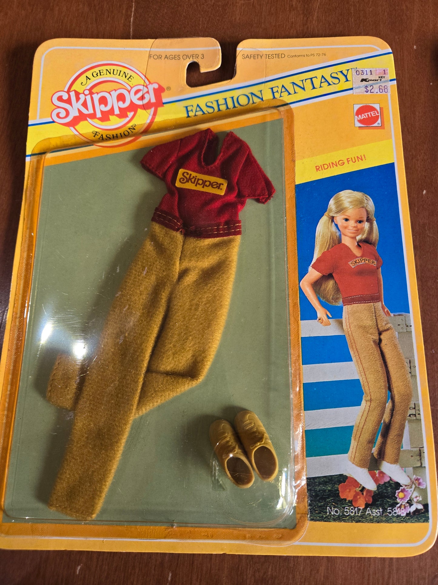Fashion Fantasy Fashions - Barbie Skipper Fashion - Riding Fun #5817 - Mint on card - 1982