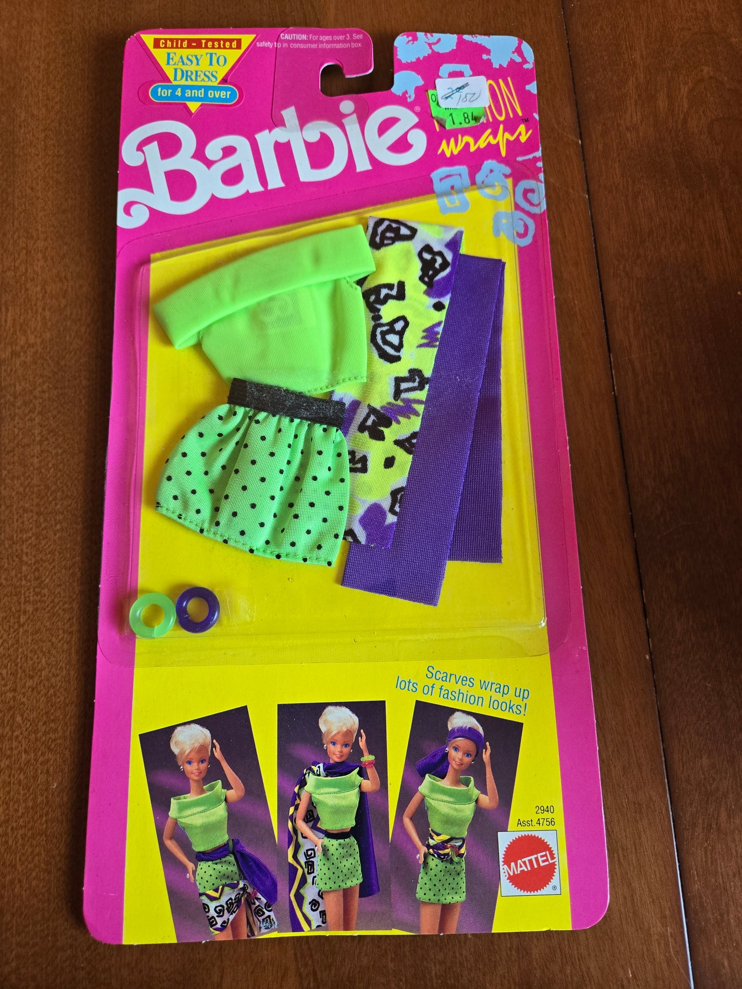 Fashion Wraps Fashion Barbie - Mint on card #2940 - 1991
