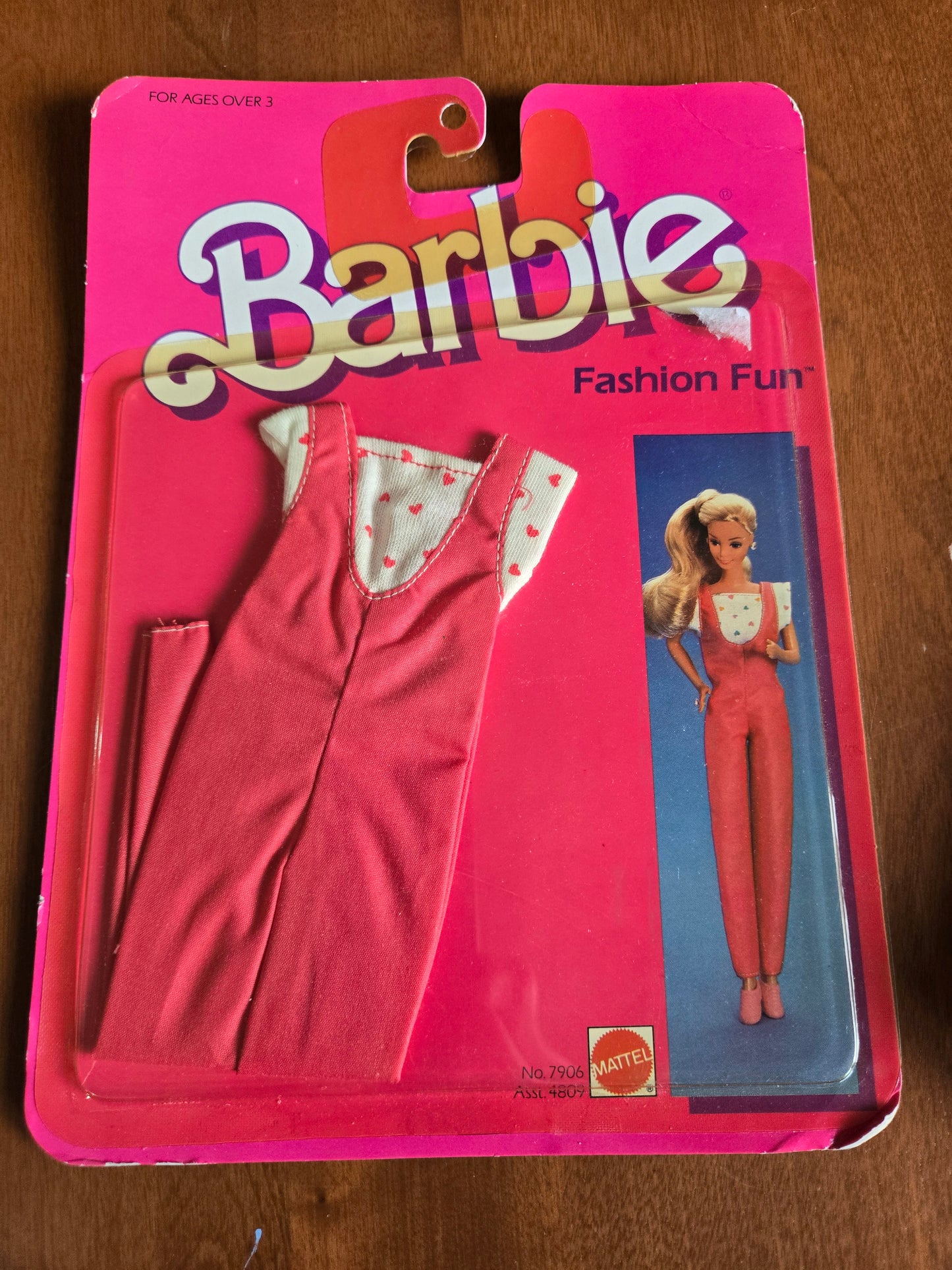 Fashion Fun - Barbie Fashion - Pink Jumpsuit #7906 - Mint on card - 1984