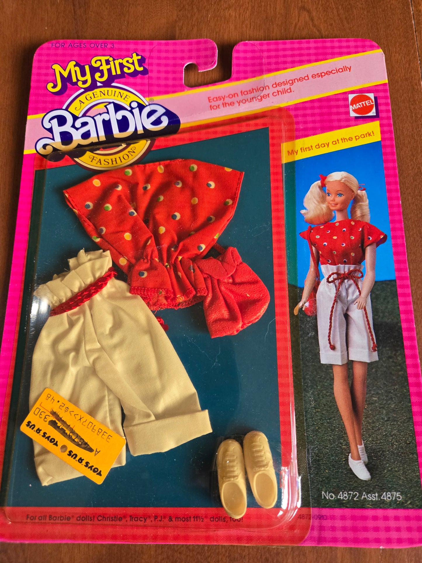 My First Easy On Barbie Fashion -#4872 - Mint on card - 1983