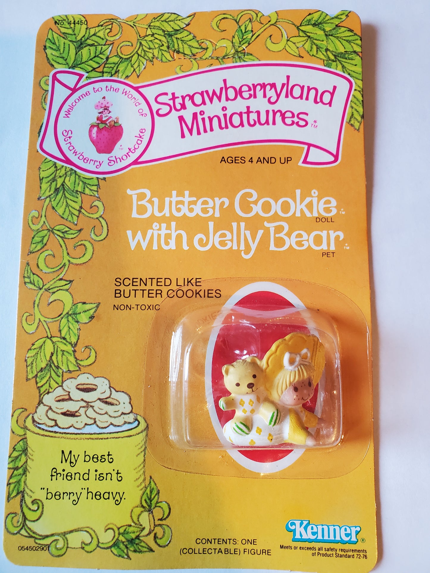 Strawberry Shortcake Mini Mint on Card - Butter Cookie with Jelly Bear