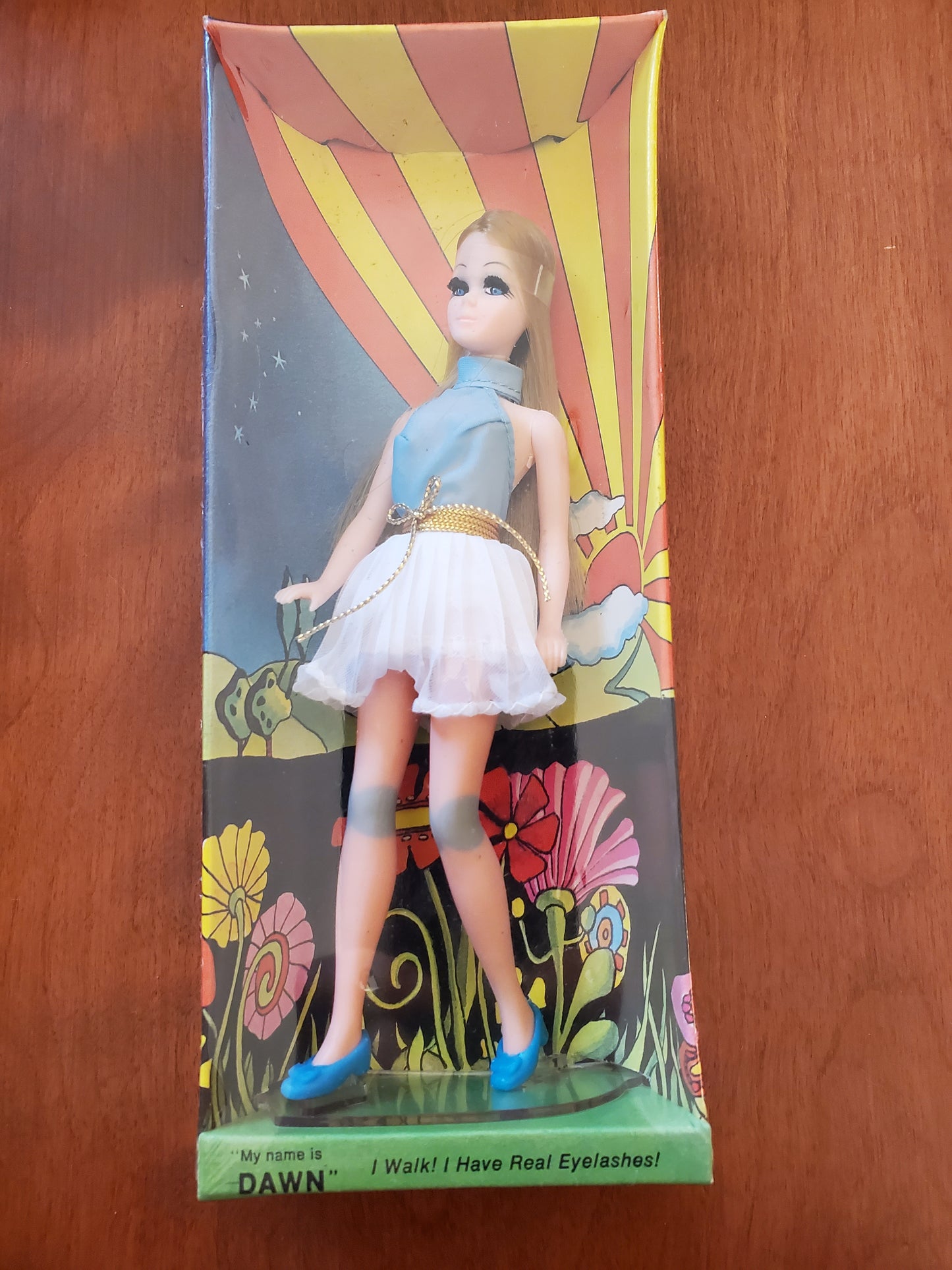Dawn by Topper - Dawn Doll Mint in Box -blue dress - 1970