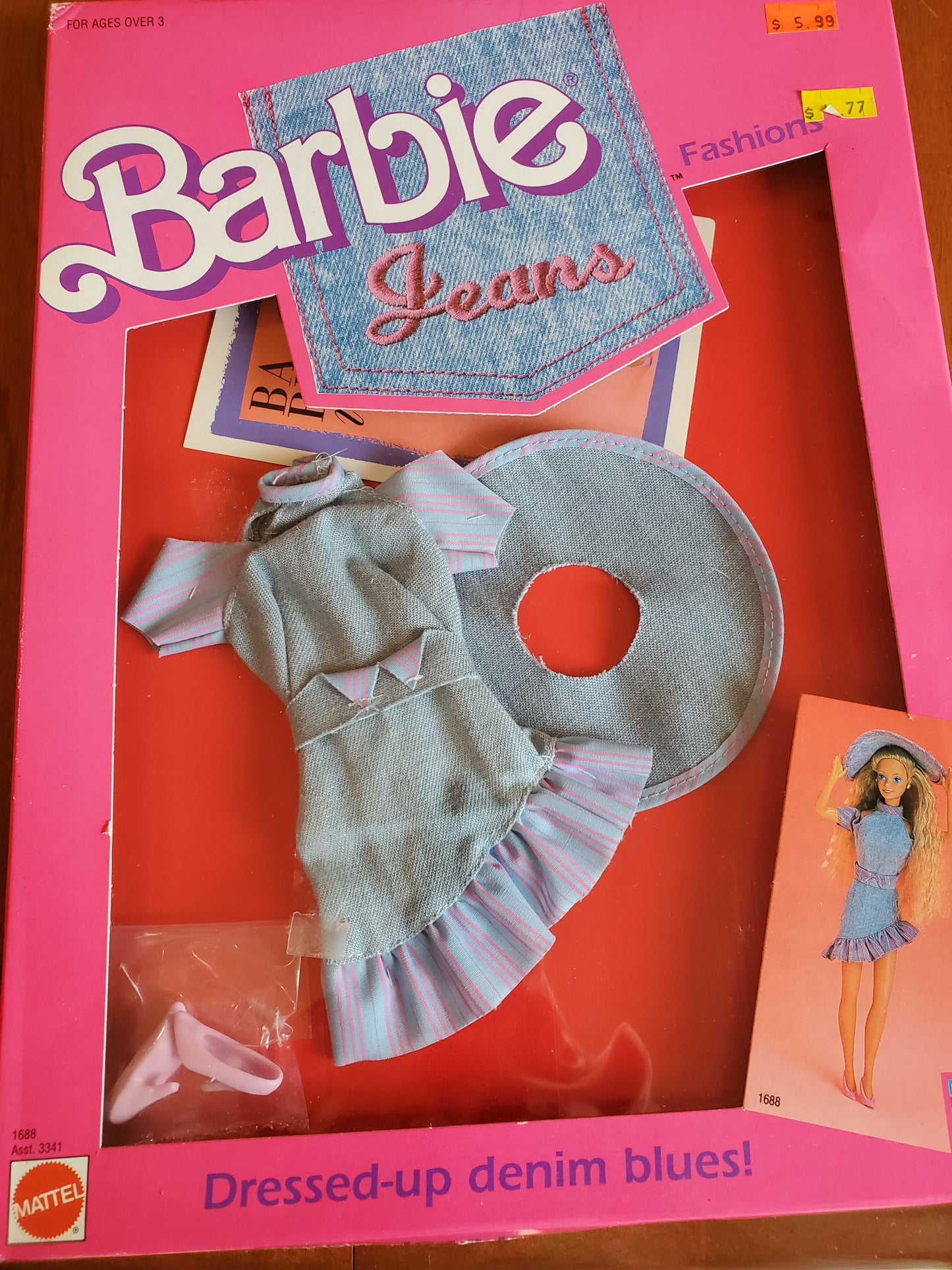 Jeans - Barbie Fashion - Dress #1688 - Mint on card - 1988