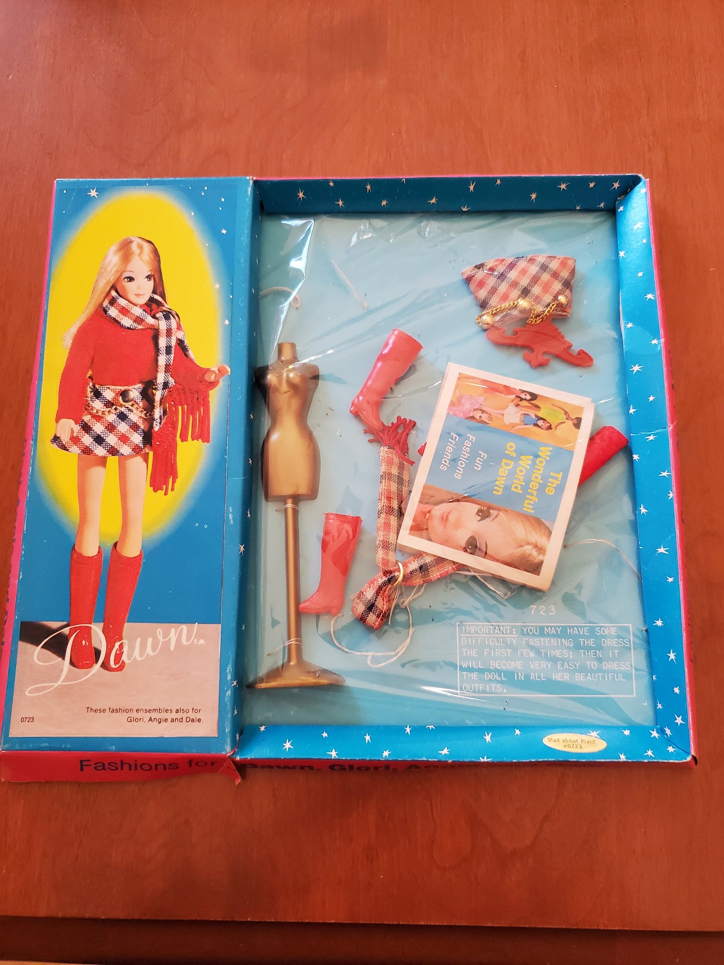 Dawn by Topper - Mad About Plaid Fashion Mint in Box -1970