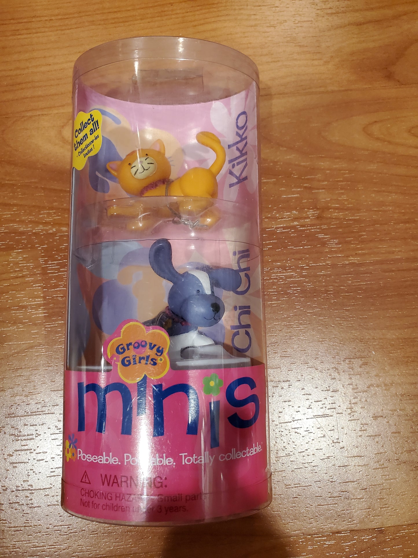 Pets - Kikko & Chi Chi - mini playset -Cat and Dog Groovy Girls 2003 - Mint in Box
