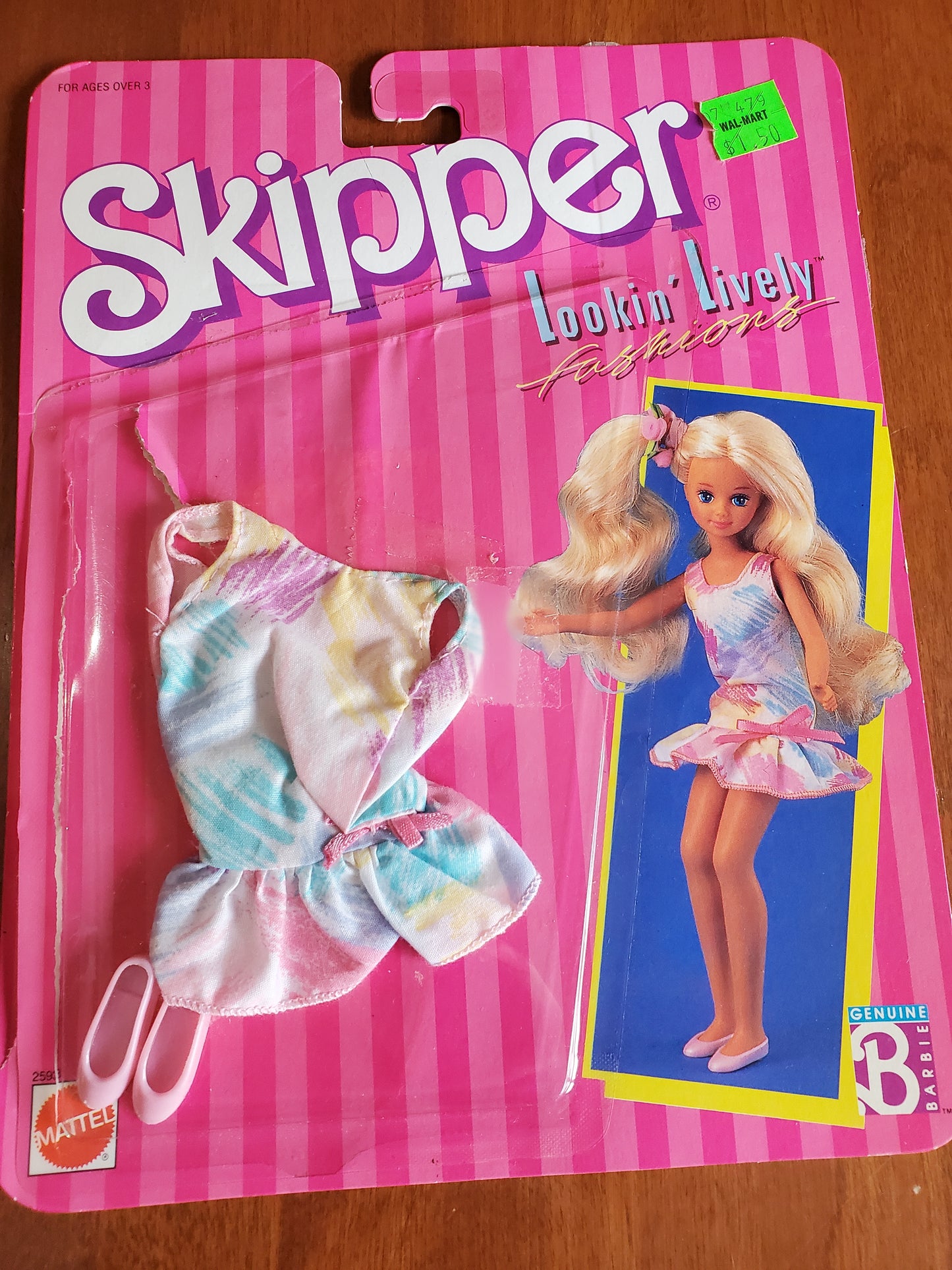 Lookin' Lively Skipper - Barbie Fashion - Dress - Mint on card - 1988