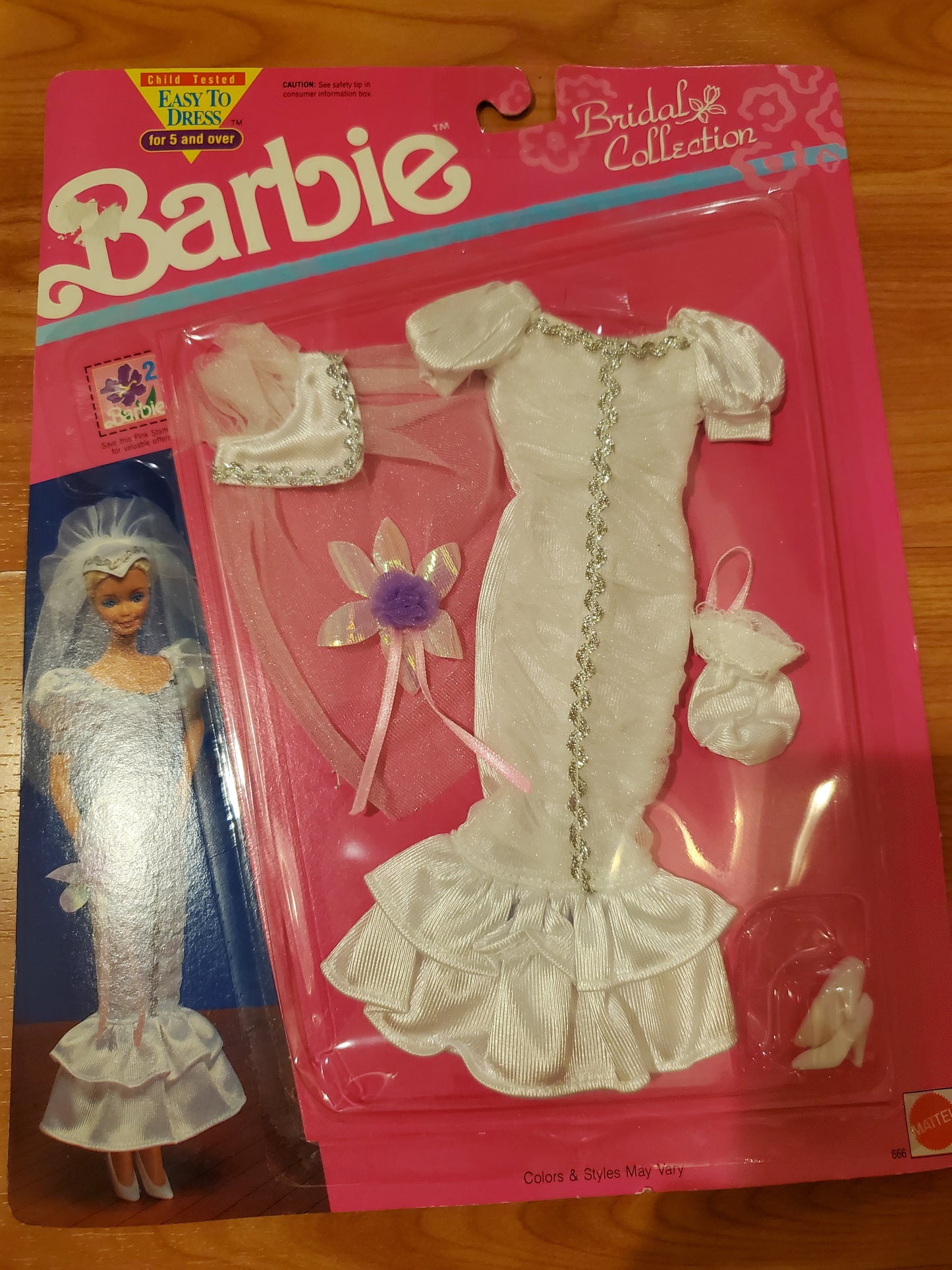 Wedding Fashion - Barbie - Easy to Dress - Mint on Card - Bridal Collection - 1991