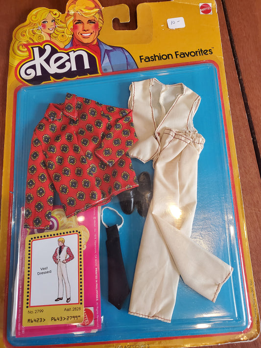 Fashion Favorites - Barbie Ken Fashion - Vest Dressed #1799 - Mint on card - 1978