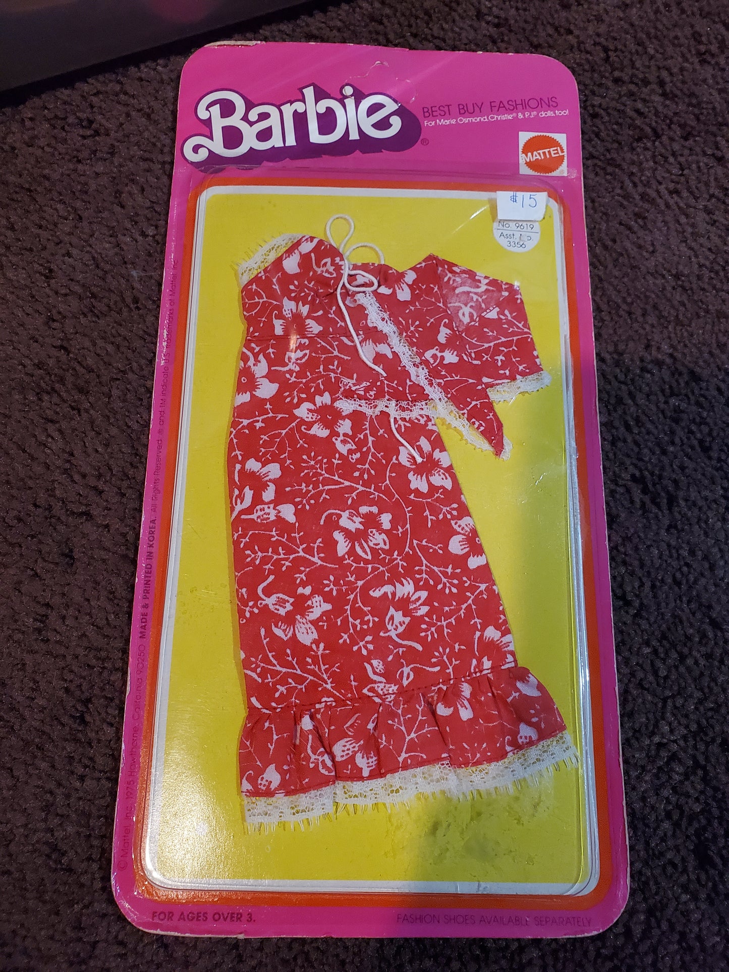 Best Buy Fashions - Barbie  Fashion - #9619 - Mint on card - 1975