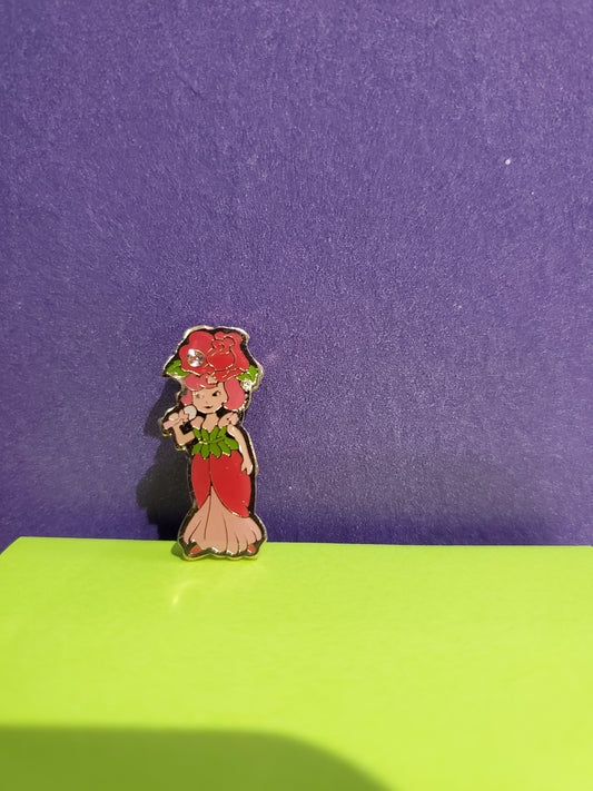 Rose Petal Place Jewelry - Enamel Pin - Rose Petal -  Mint old store stock - 1980's