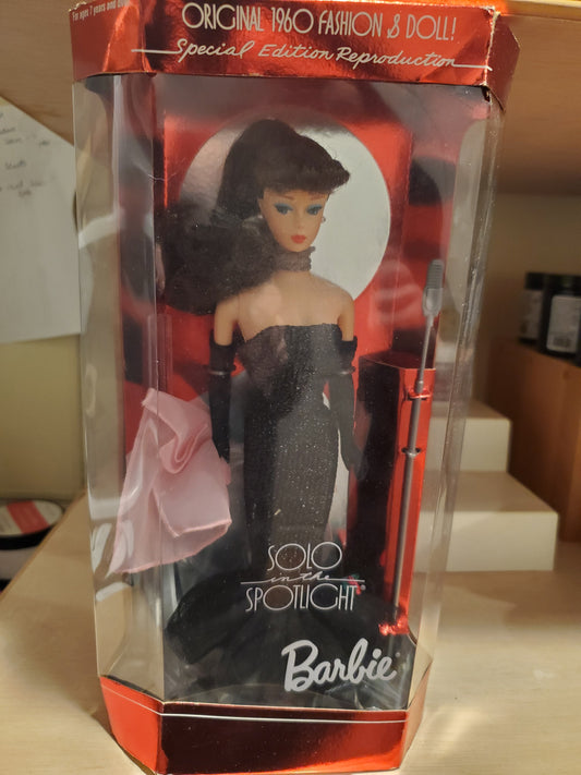 Solo in the Spotlight Repro Barbie Doll Brunette Mint in Box - 1994