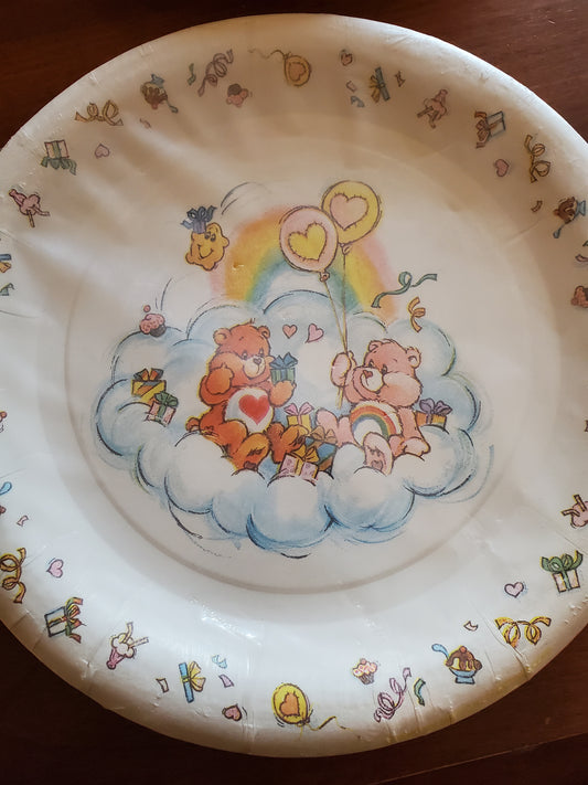 Care Bears -Paper Plates - #2 -  Mint in Package - 1980's