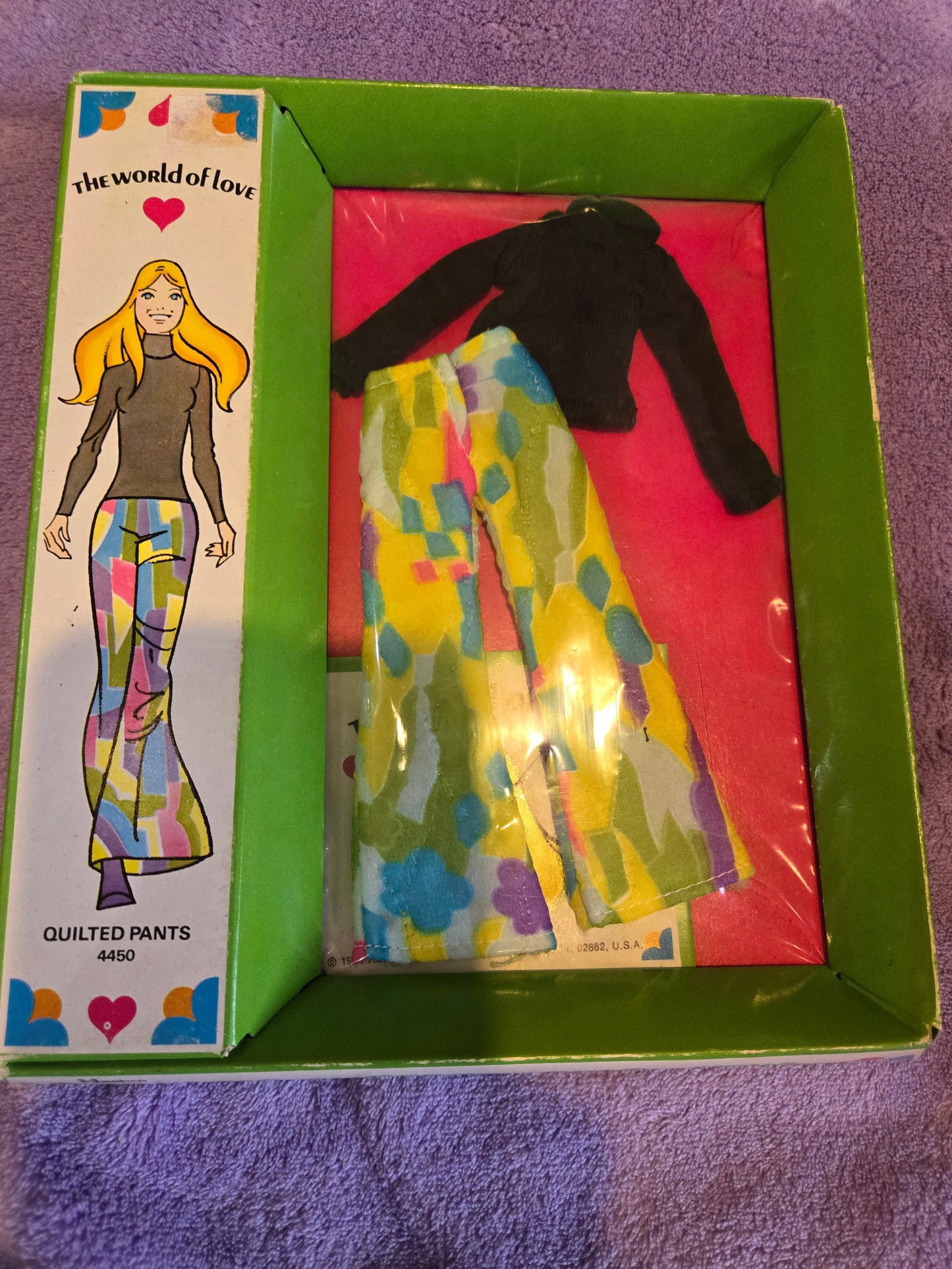 World of Love Outfit - 1970 Mint in Box - MIB  - Quilted Pants