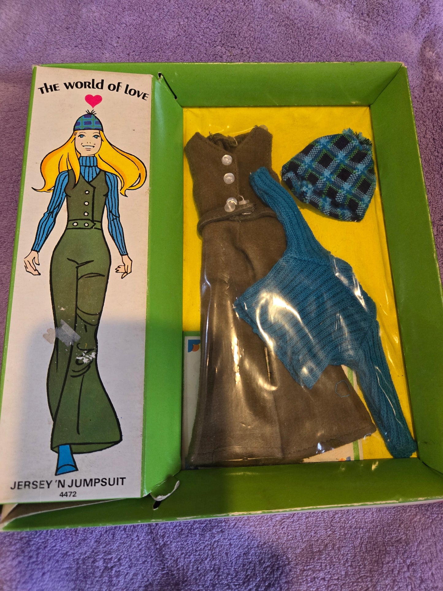 World of Love Outfit - 1970 Mint in Box - MIB  - Buttons N Stripes - Worn Box