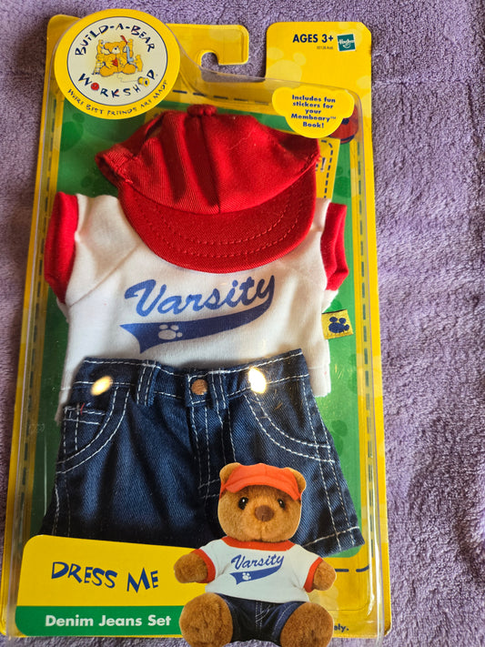 Build a Bear Dress me Varsity - Mint in Box 2004