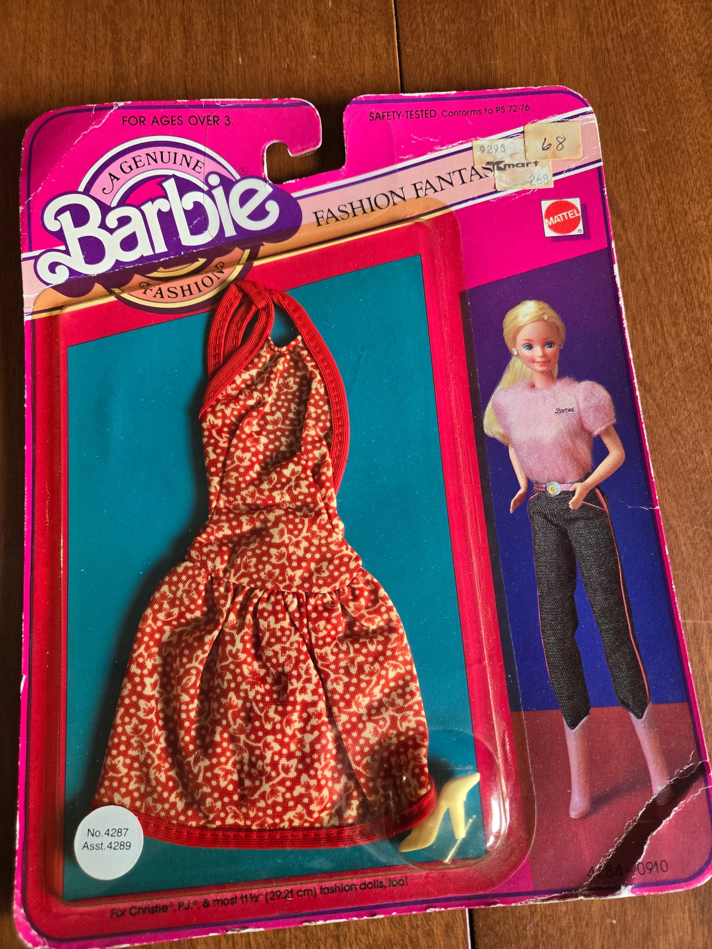 Fashion Fantasy Fashions - Barbie Fashion - #4287 Red - Mint on card - 1982