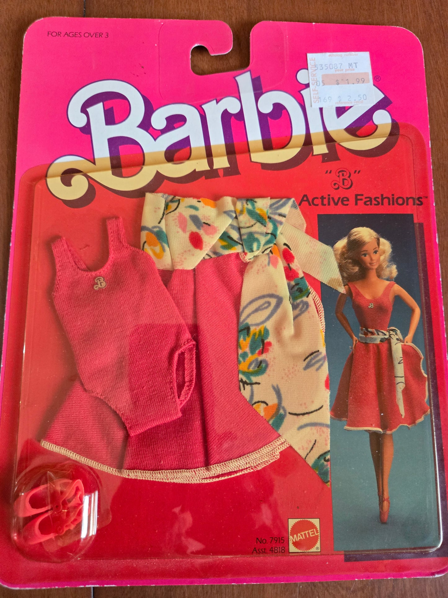 Active Fashions -  Barbie  Fashion - #7915 - Mint on card - 1984