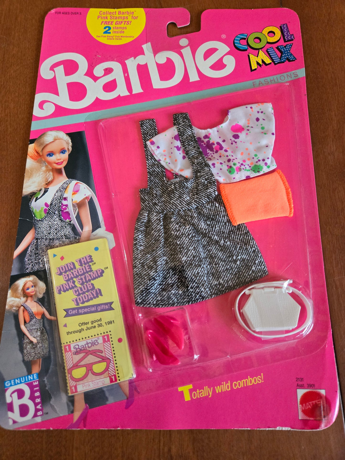 Cool Mix Fashions -  Barbie  Fashion - #2131 - Mint on card - 1989