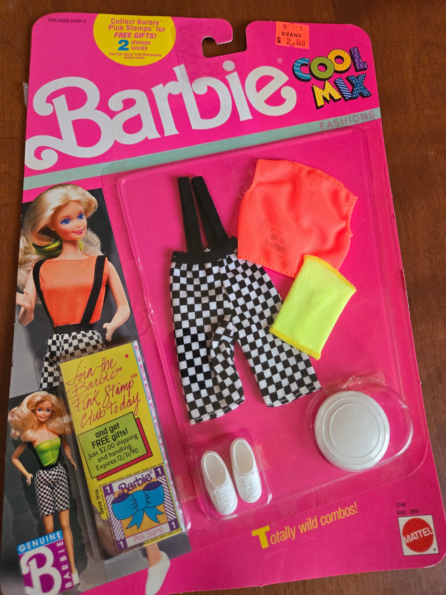 Cool Mix Fashions -  Barbie  Fashion - #2146 - Mint on card - 1989