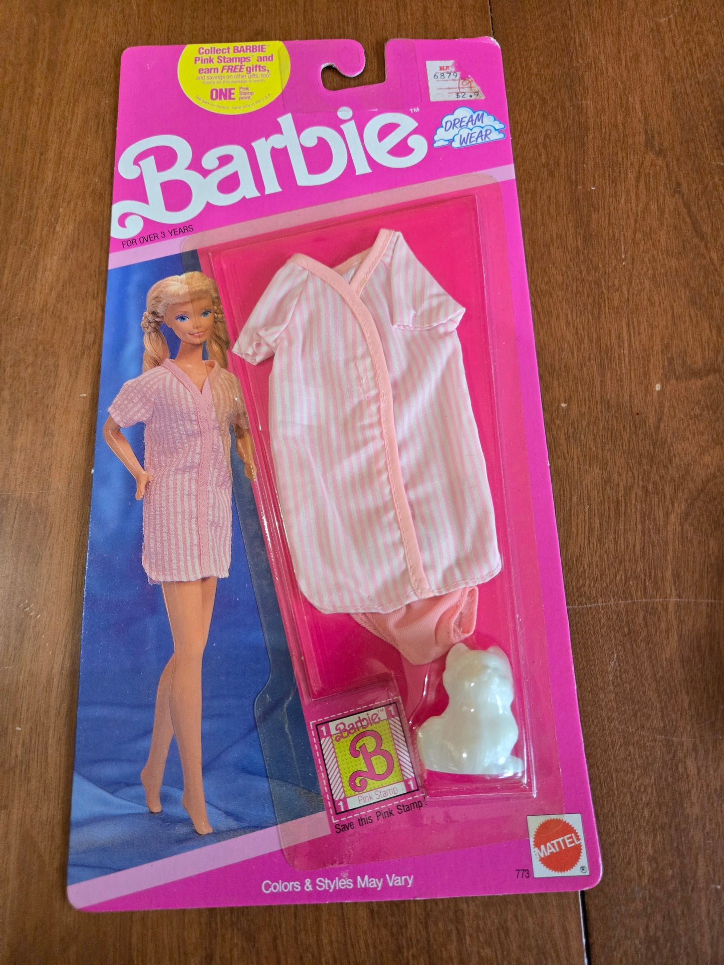 Dreamwear - Barbie Fashion - nightgown - Mint on card - 1990