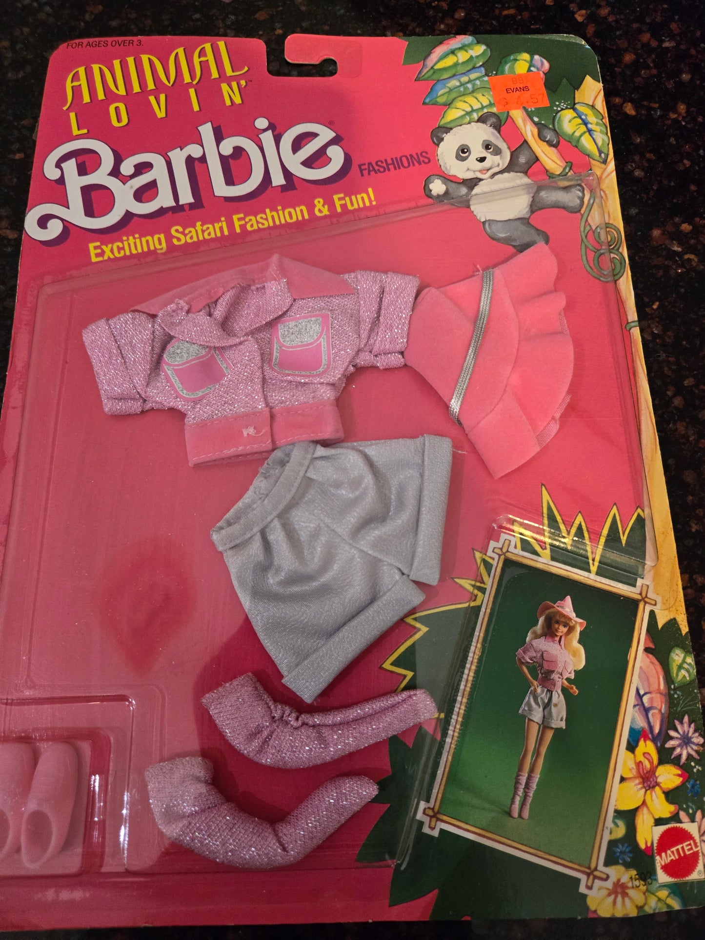 Animal Lovin - Barbie Safari Fashion - #1593 Mint on card - 1988