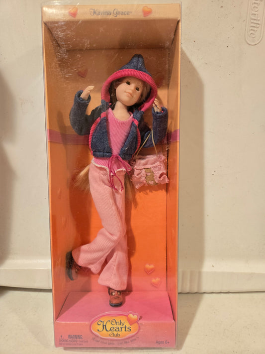 Only Hearts Club Doll - Karina Grace - Denim Hooded Zip Up - Mint in Box