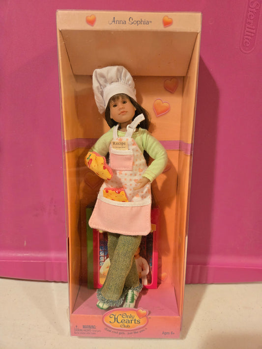 Only Hearts Club Doll - Anna Sophia - Chef- Mint in Box