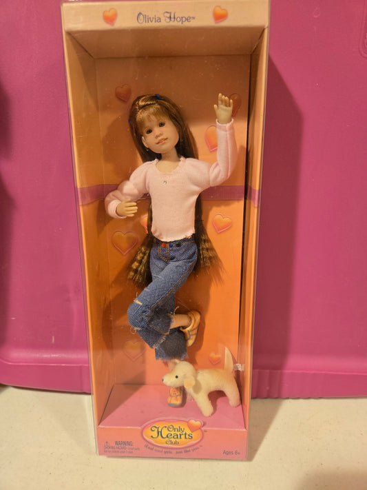 Only Hearts Club Doll - Olivia Hope -Pet, Jeans-  Mint in Box