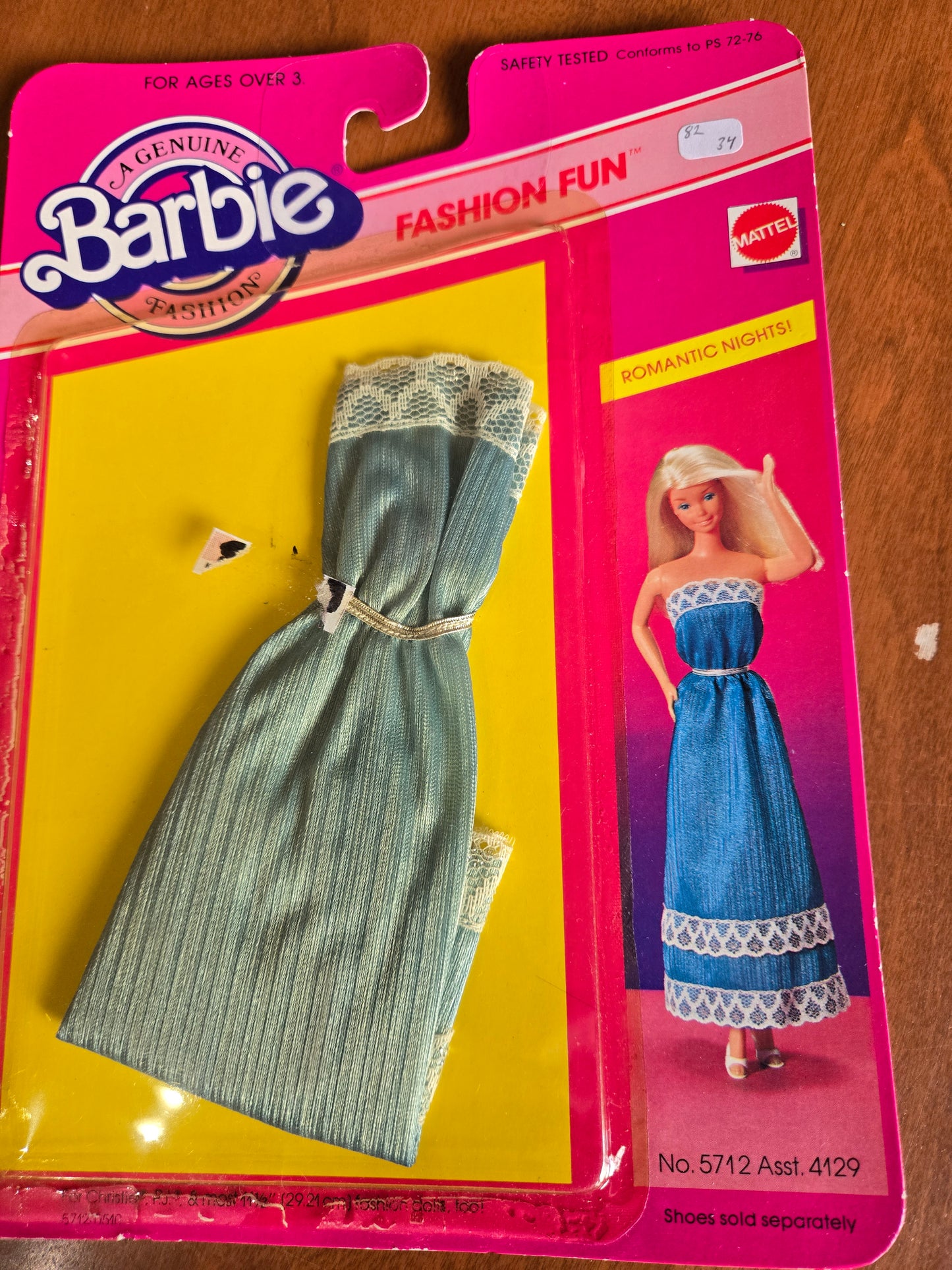 Fashion Fun - Barbie Fashion - Romantic Nights #5712 - Mint on card - 1982