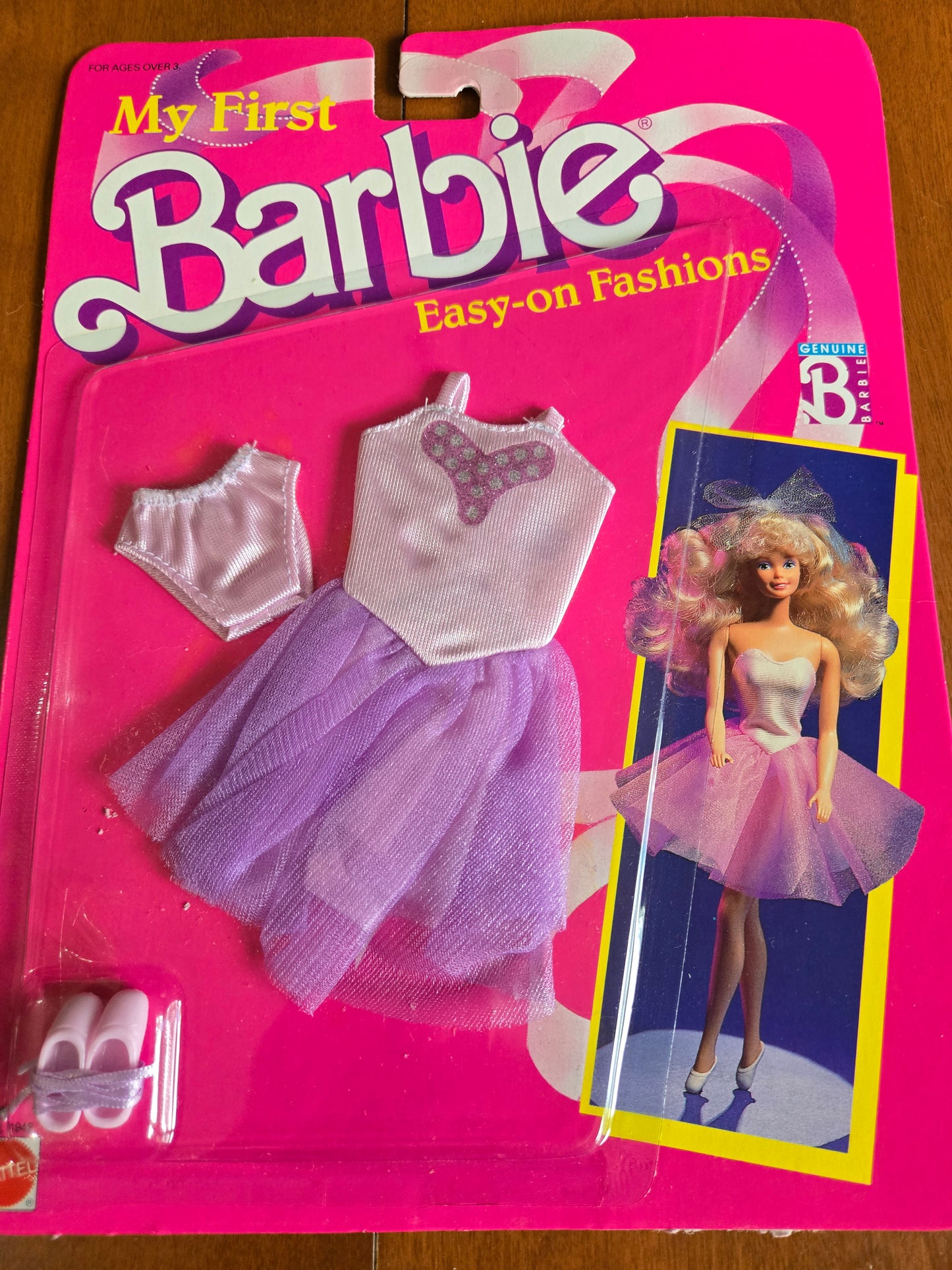 My First Easy On Barbie Fashion Ballerina  -#1868 - Mint on card - 1988