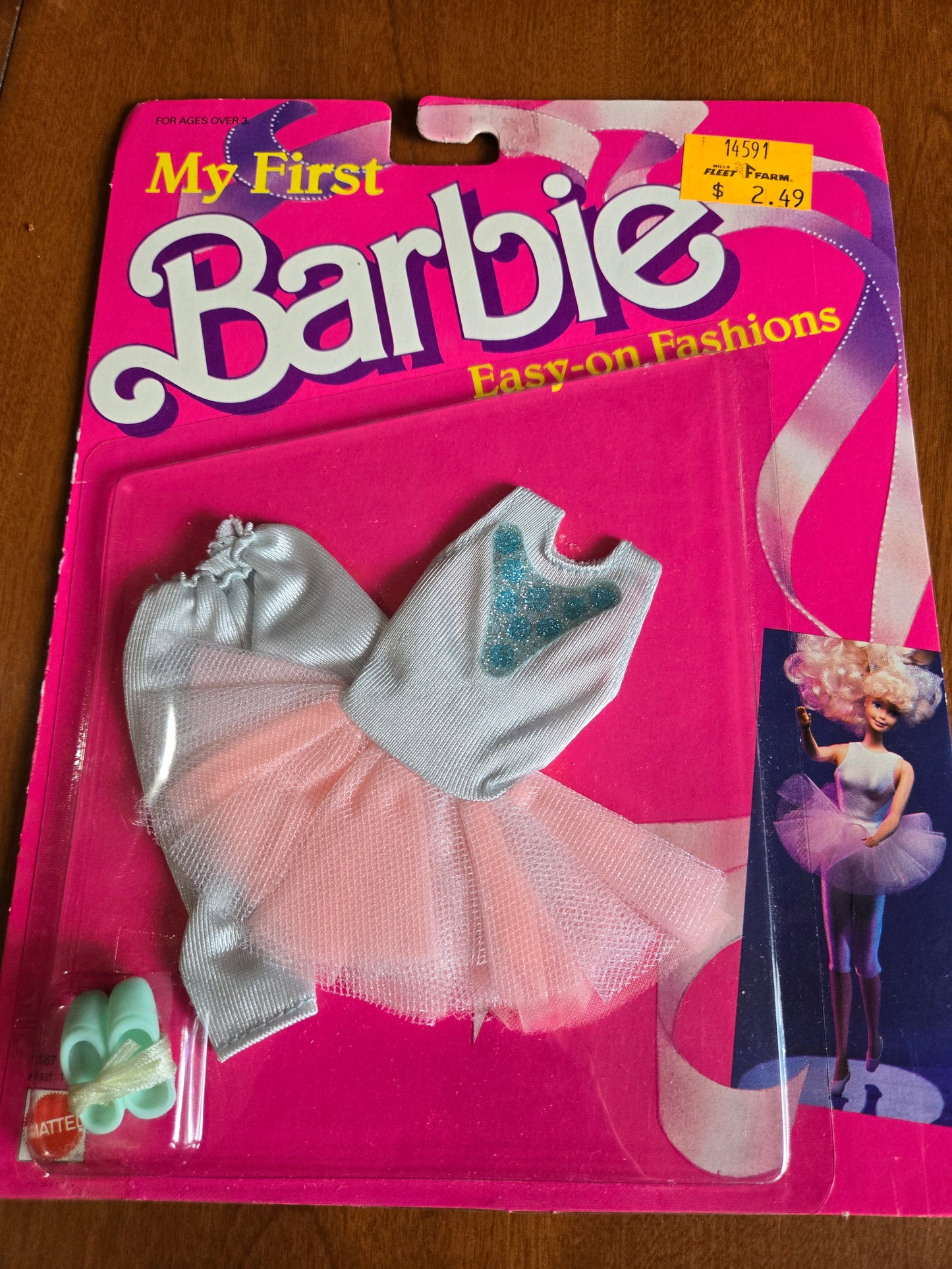 My First Easy On Barbie Fashion Ballerina  -#1867 - Mint on card - 1988