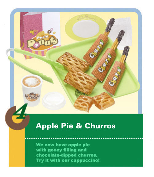 Re-Ment Donuts to Go - Apple Pie & Churros- Mint in Package