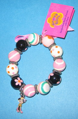 Bead Bracelet with Charm - Groovy Girls - Ayanna - Mint in Package Jewelry