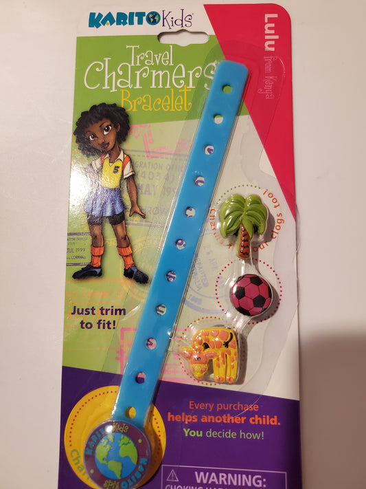 Karito Kids Travel Charmers Bracelet - Mint in Package - Lulu Kenya 2008