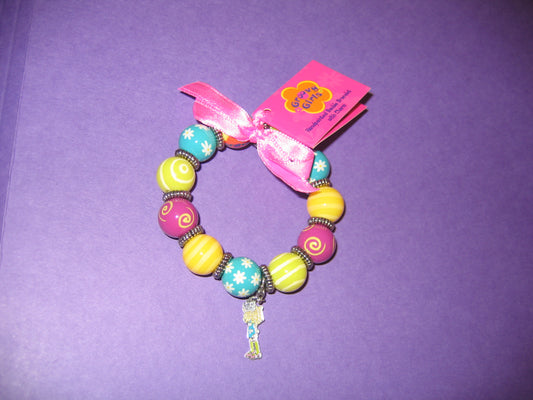 Bead Bracelet with Charm - Groovy Girls - Britta - Mint in Package Jewelry