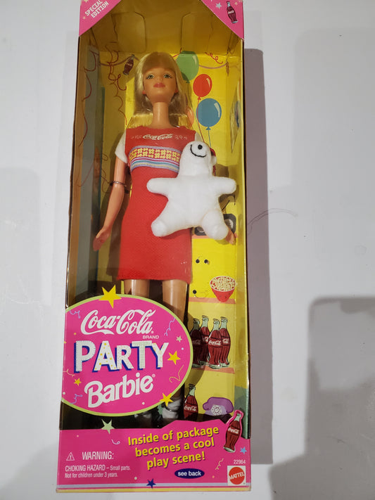 Cocoa Cola Barbie Doll Mint in Box - 1998 with bear