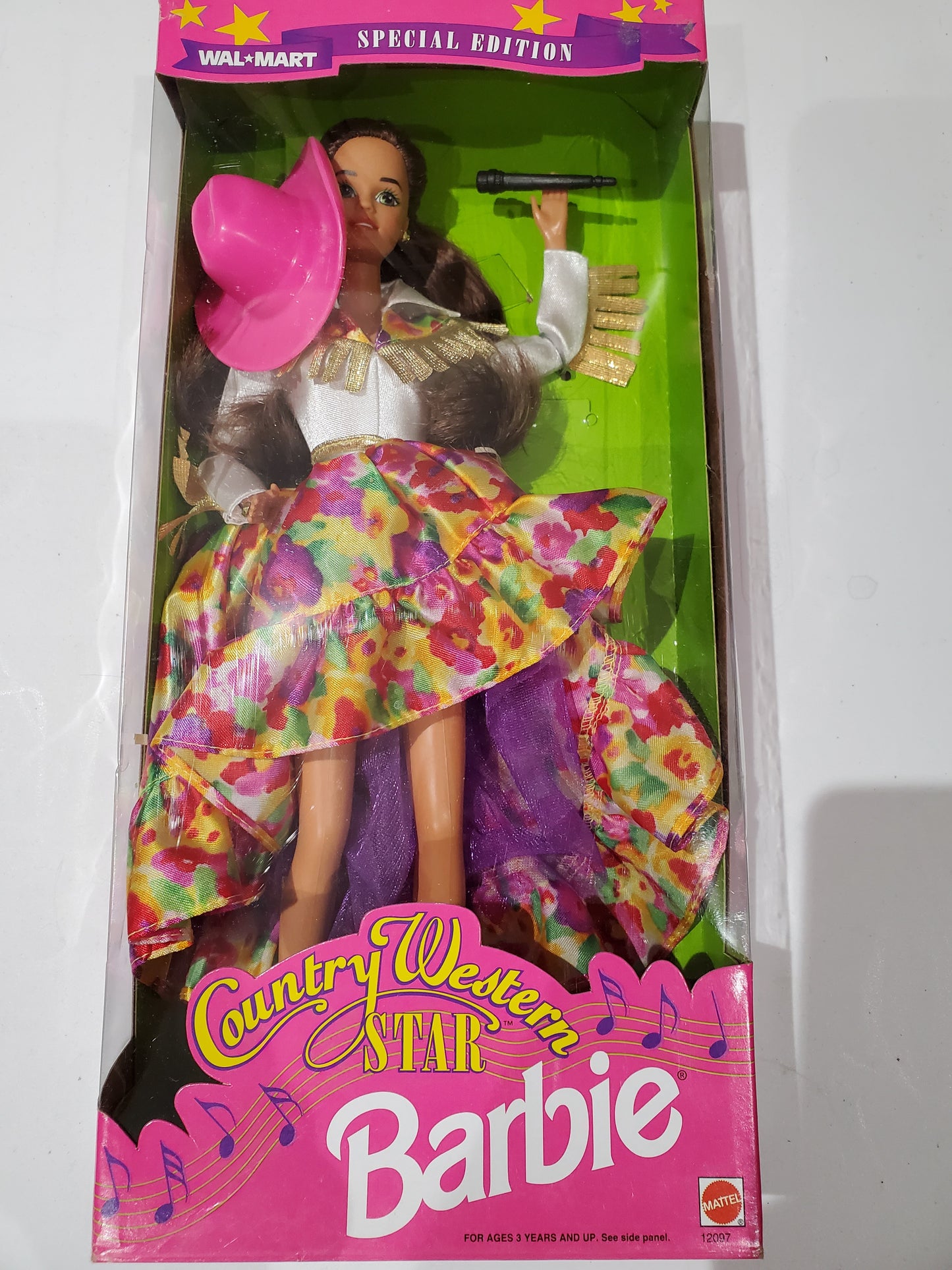 Country Western Barbie Brunette Doll Mint in Box - 1994