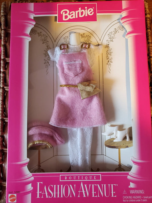 Fashion Avenue - Barbie - Pink Jumper - Mint in Box - 1996