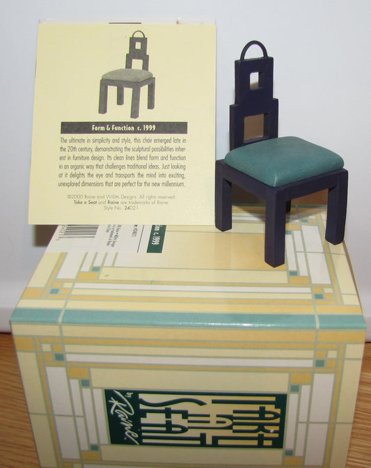 Form & Function - Take a Seat - Collectible Resin Chair - Mint in Box