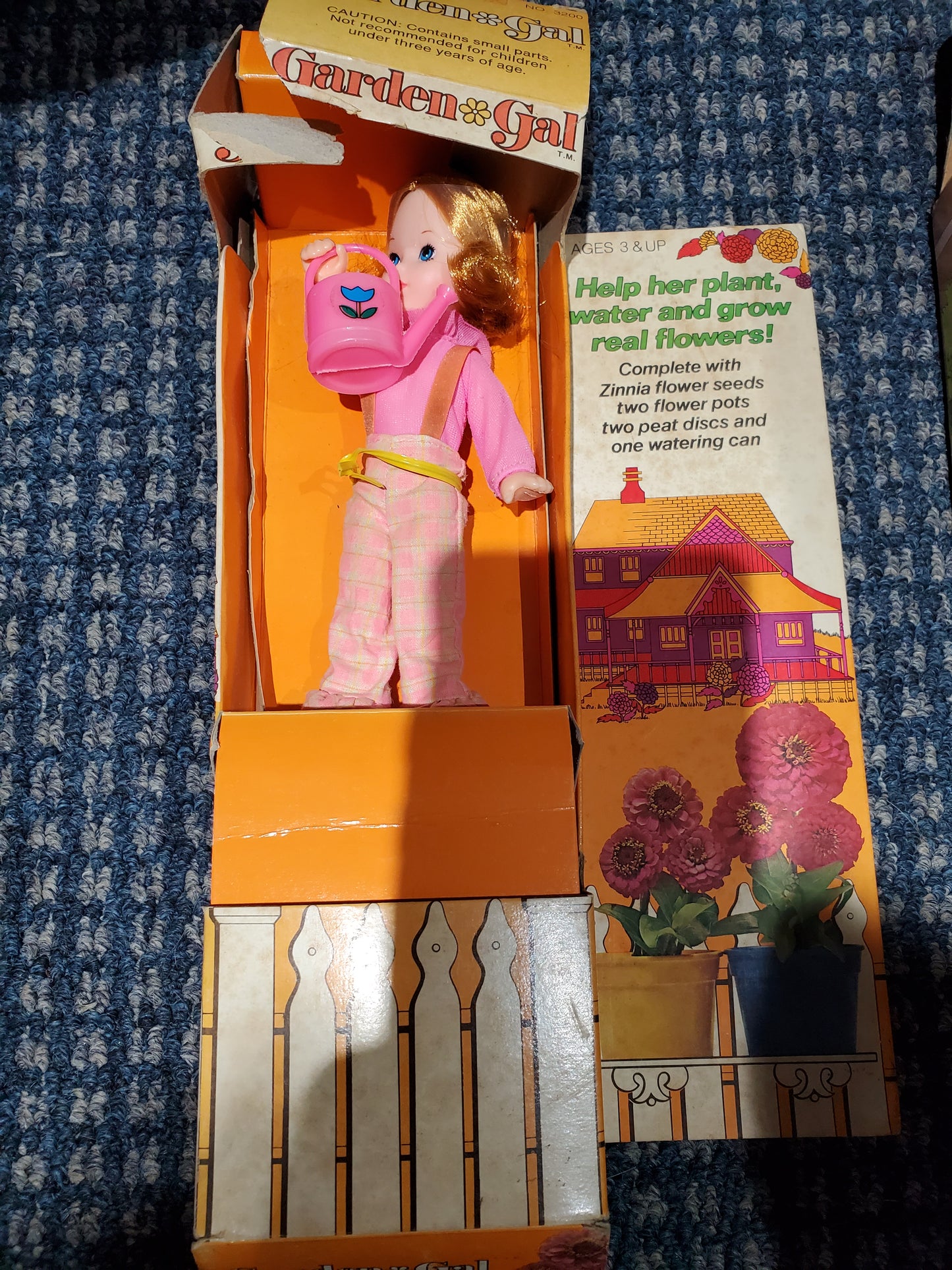 Garden Gals -Doll - Redhead  - Mint in Box - 1972 by Kenner - worn box