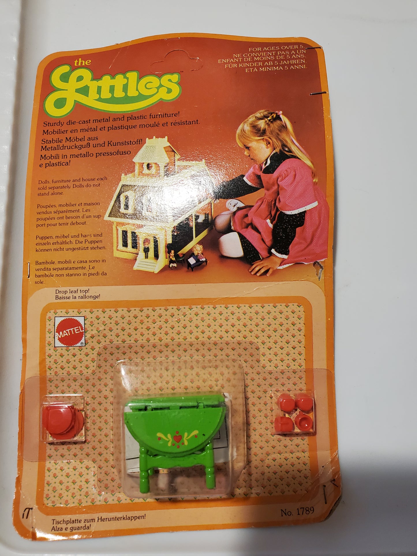 Littles by Mattel - Green Table - 1980's- Mint in Package