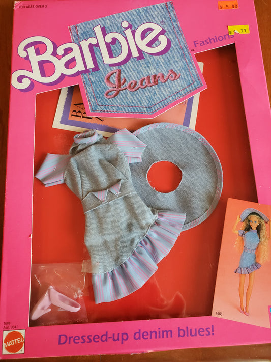 Jeans - Barbie  Fashion - Dress #1688 - Mint on card - 1988