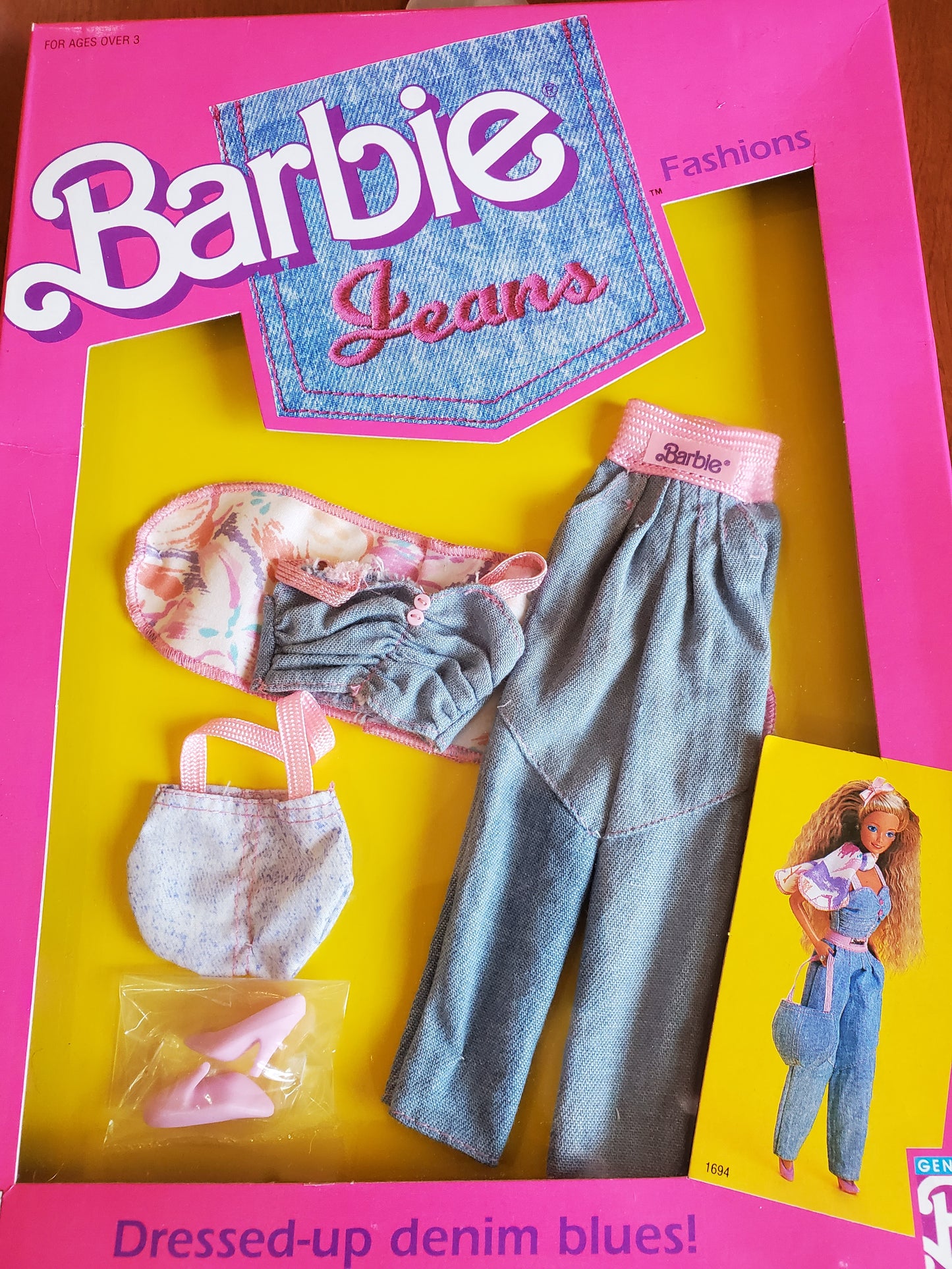 Jeans - Barbie  Fashion - Pants #1694 - Mint on card - 1988